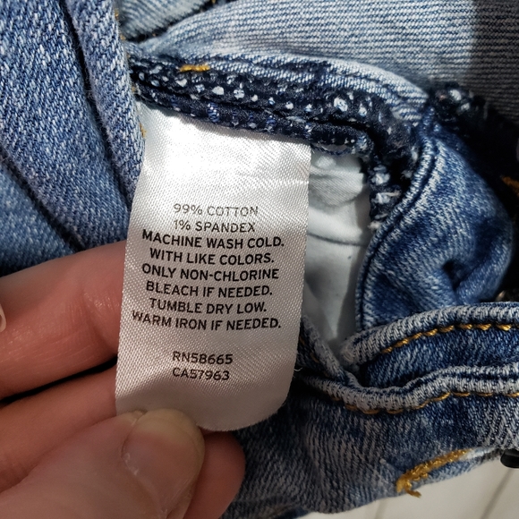 Treasure & Bond Girls Blue Denim Patchwork Overall - Picture 9 of 9